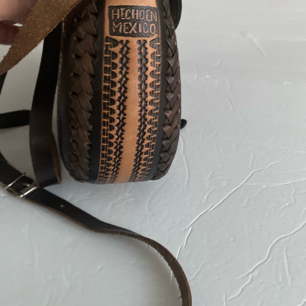 Mexican Leather Crossbody Bag - Picture 11 of 13